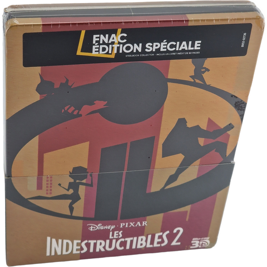 Les indestructibles 2 Steelbook Blu-ray 3D + 2D +Bonus  Fnac Disney Region B