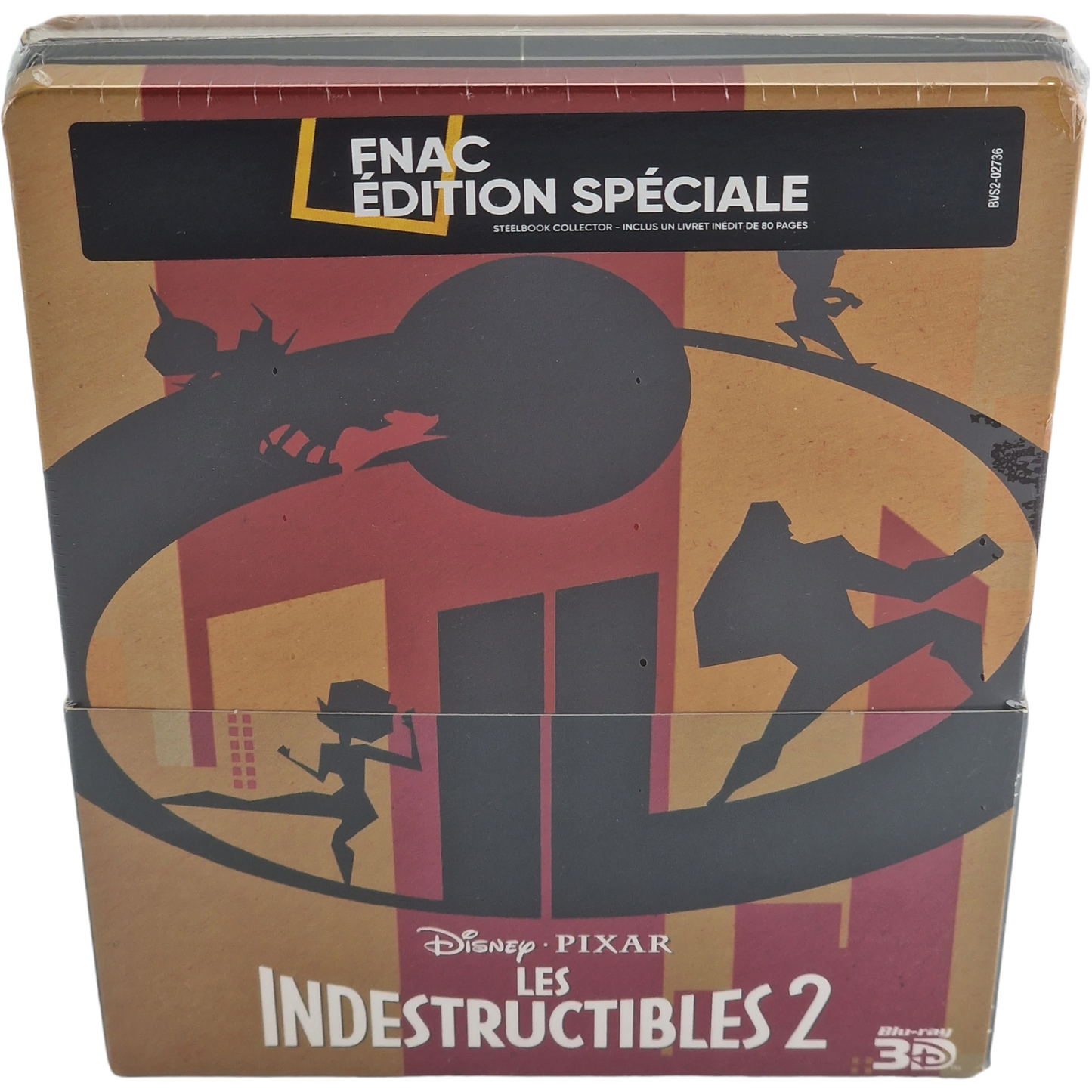 Les indestructibles 2 Steelbook Blu-ray 3D + 2D +Bonus  Fnac Disney Region B