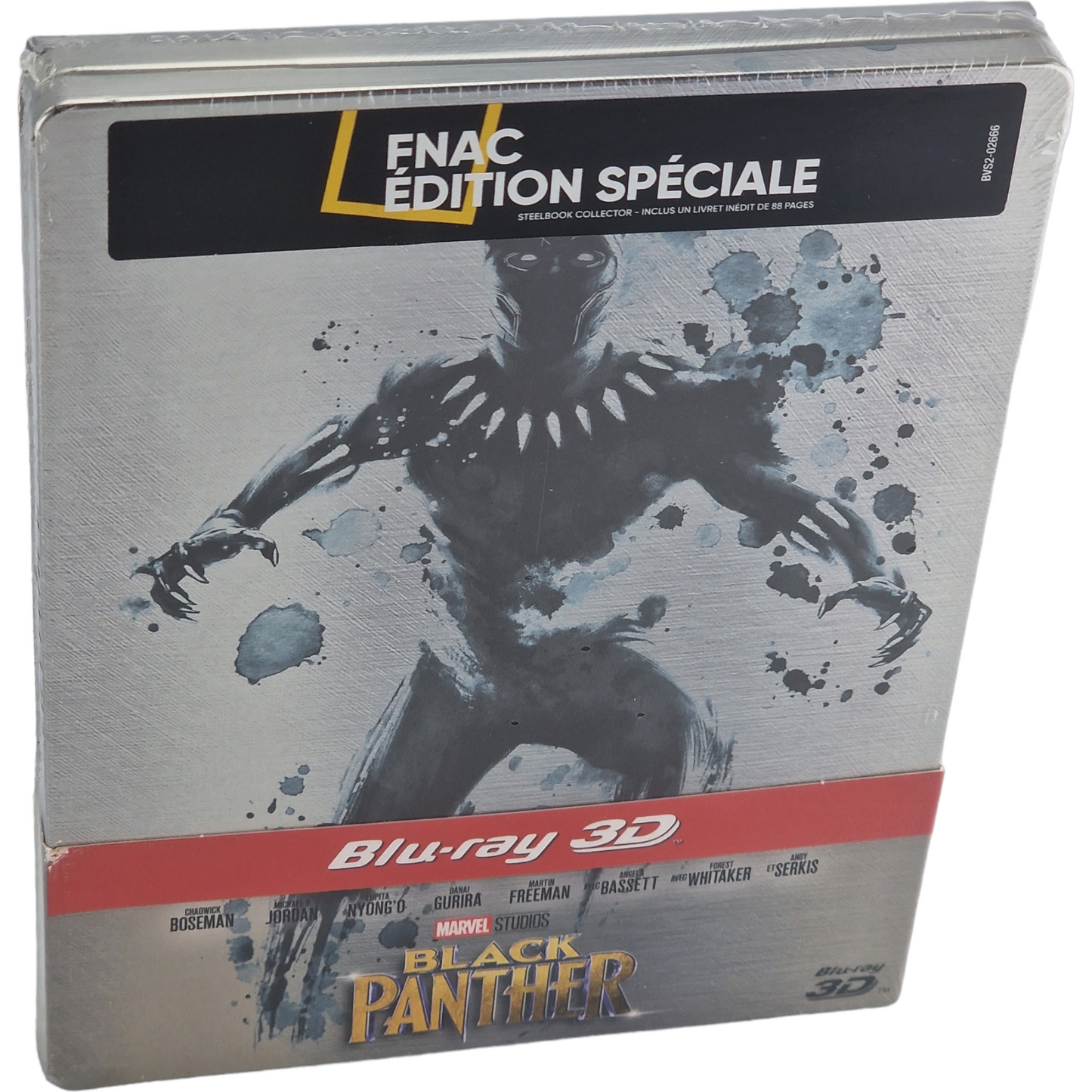 Black Panther Steelbook Blu-ray 3D + 2D + Livre Fnac Édition limitée Zone B