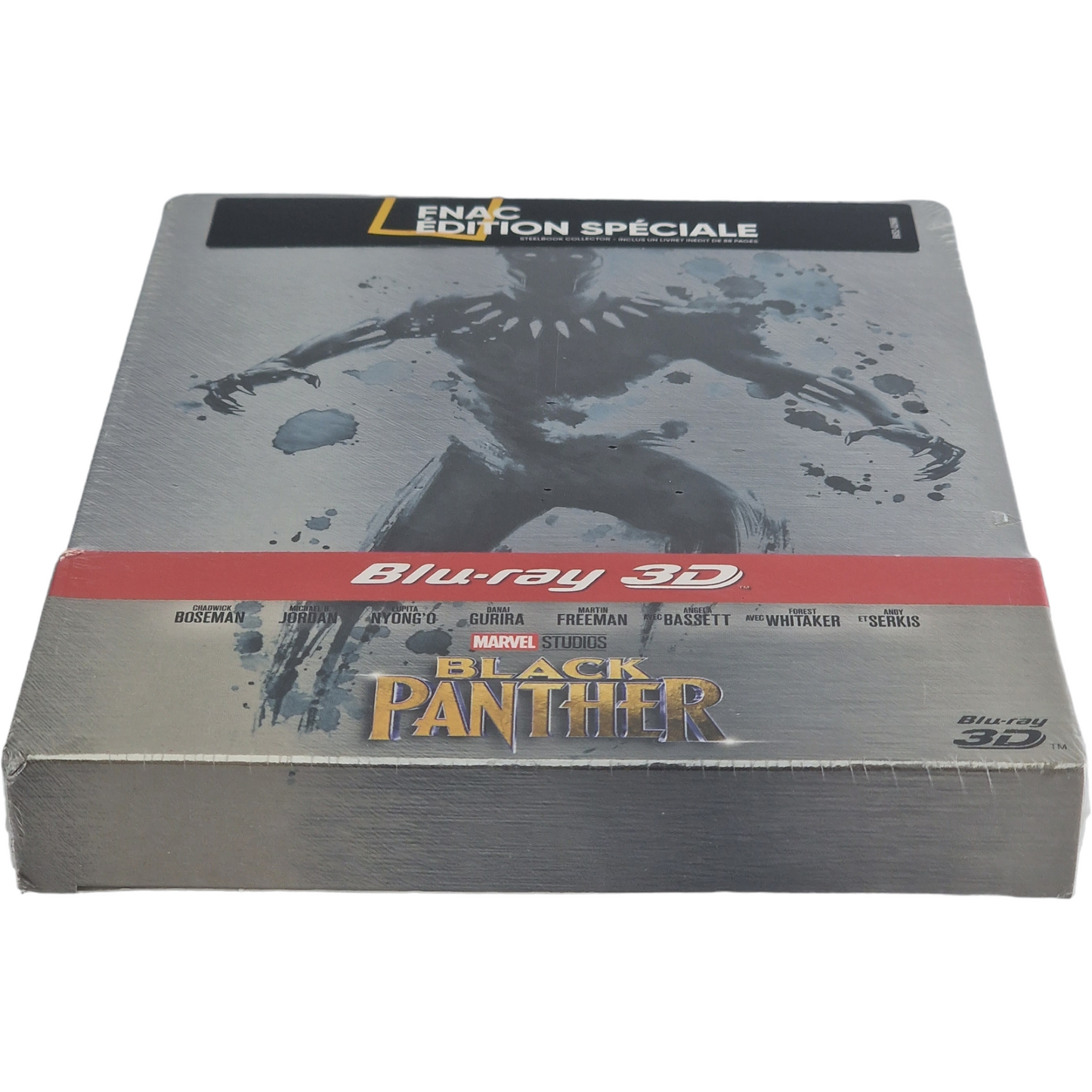 Black Panther Steelbook Blu-ray 3D + 2D + Livre Fnac Édition limitée Zone B