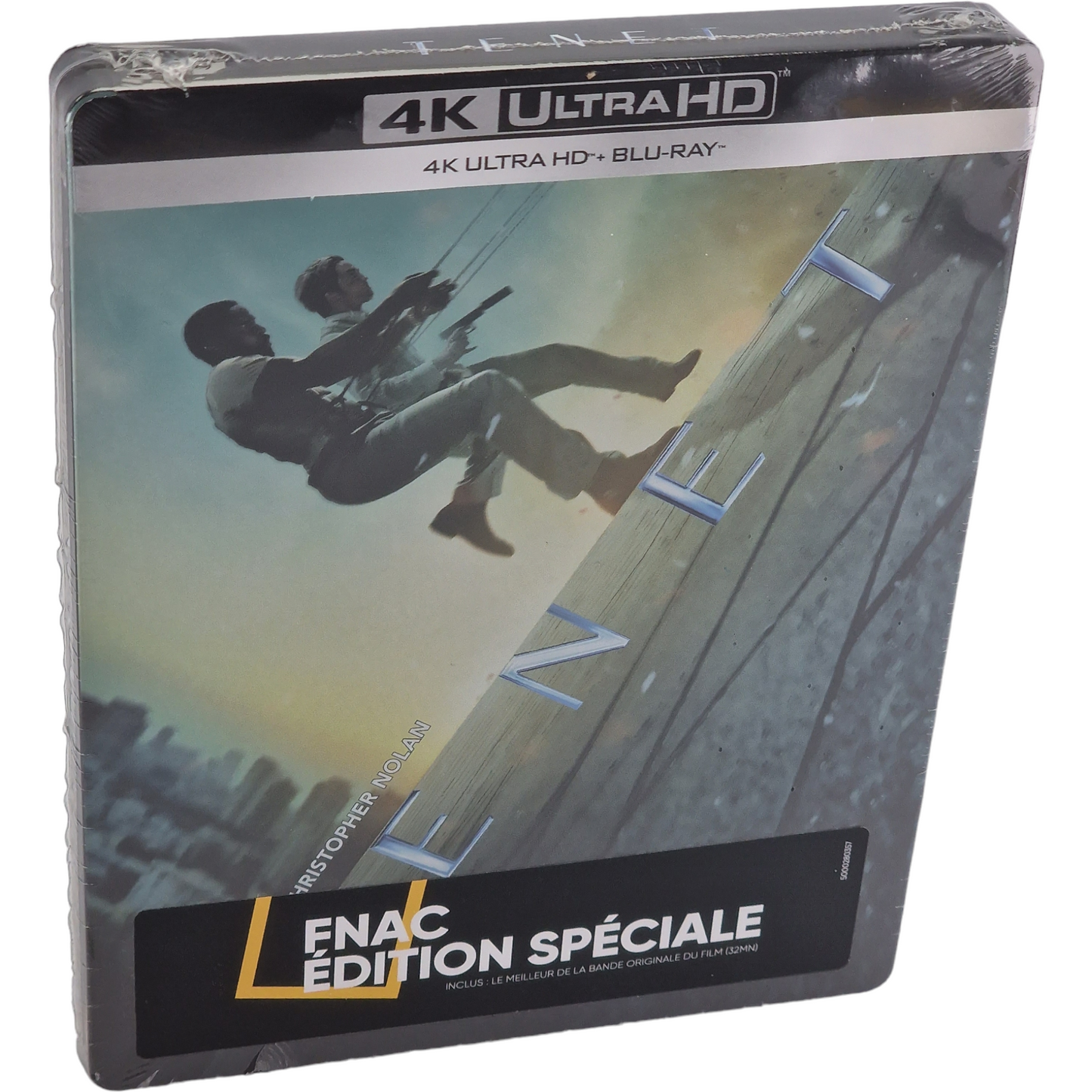 Tenet : 4K Ultra HD + Blu-ray + CD SteelBook Fnac Christopher Nolan 2020 Zone B