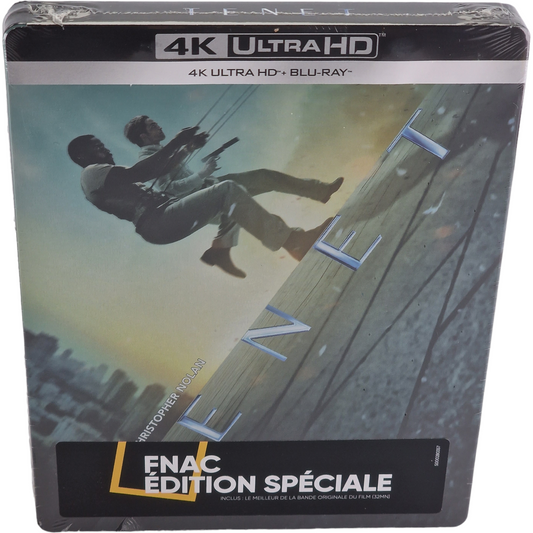 Tenet : 4K Ultra HD + Blu-ray + CD SteelBook Fnac Christopher Nolan 2020 Zone B