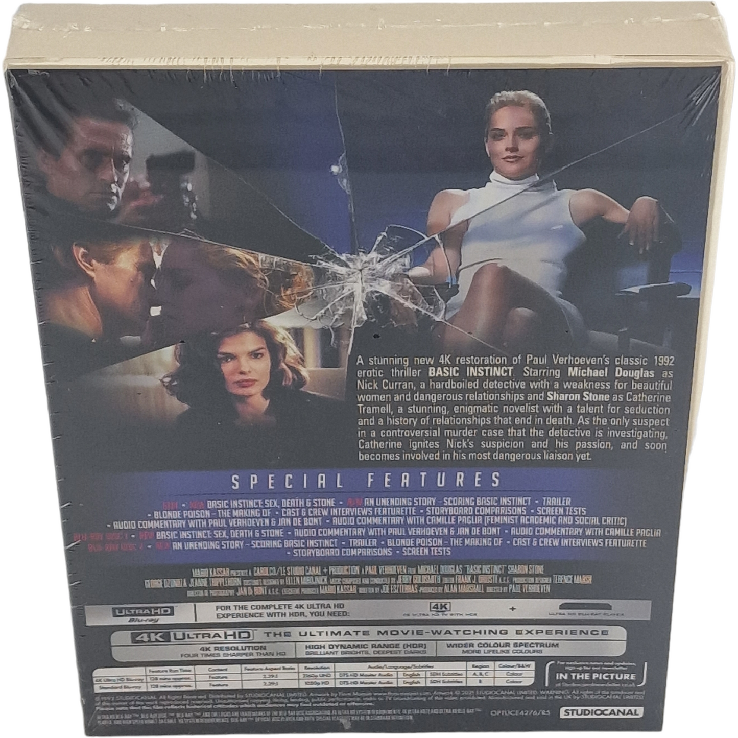 Basic Instinct 4K Ultra HD + Blu-ray DigiPack Édition Collector Zone B 2021[-18]