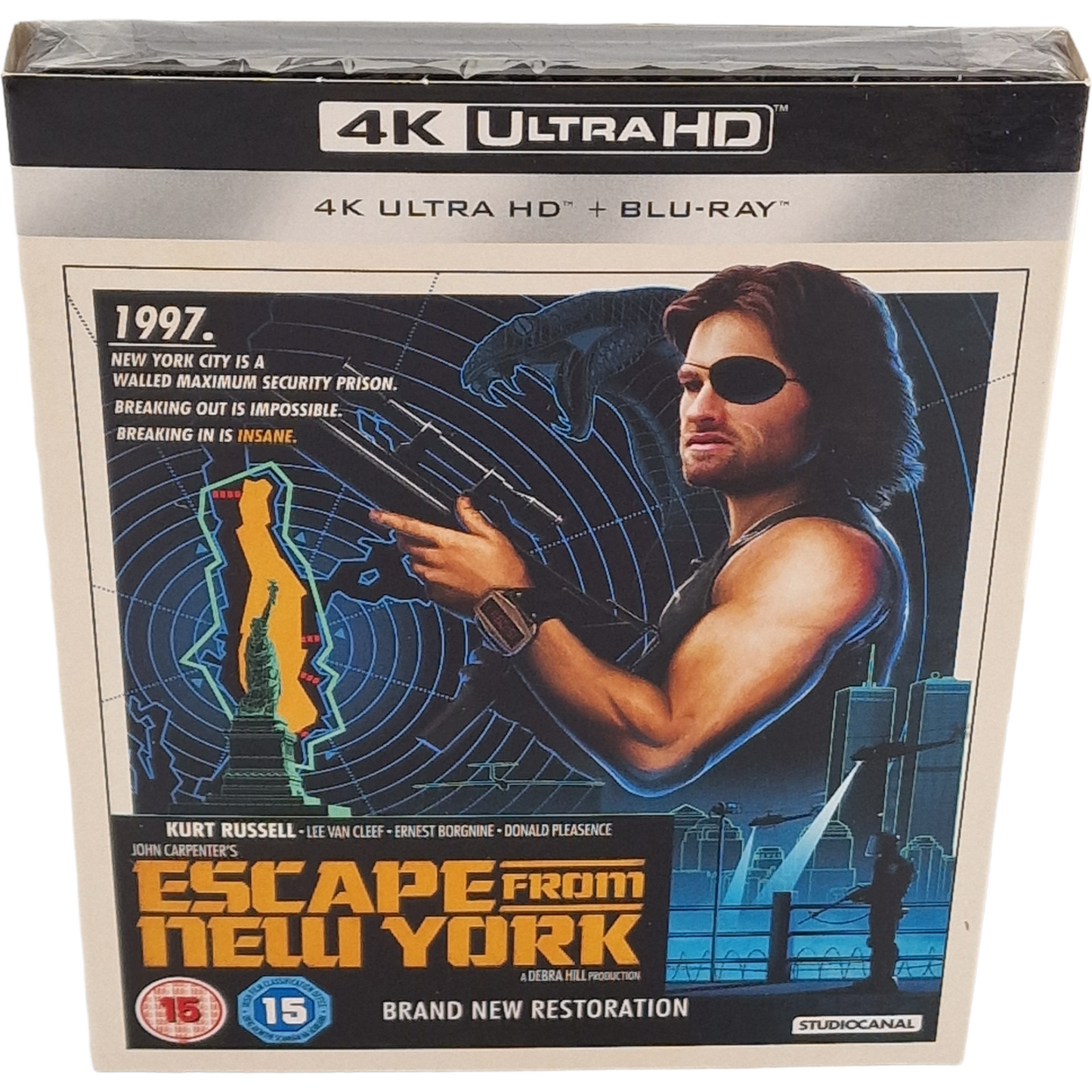 Escape from New York 4K Ultra HD+Blu-ray John Carpenter Kurt Russell 2019 Zone B