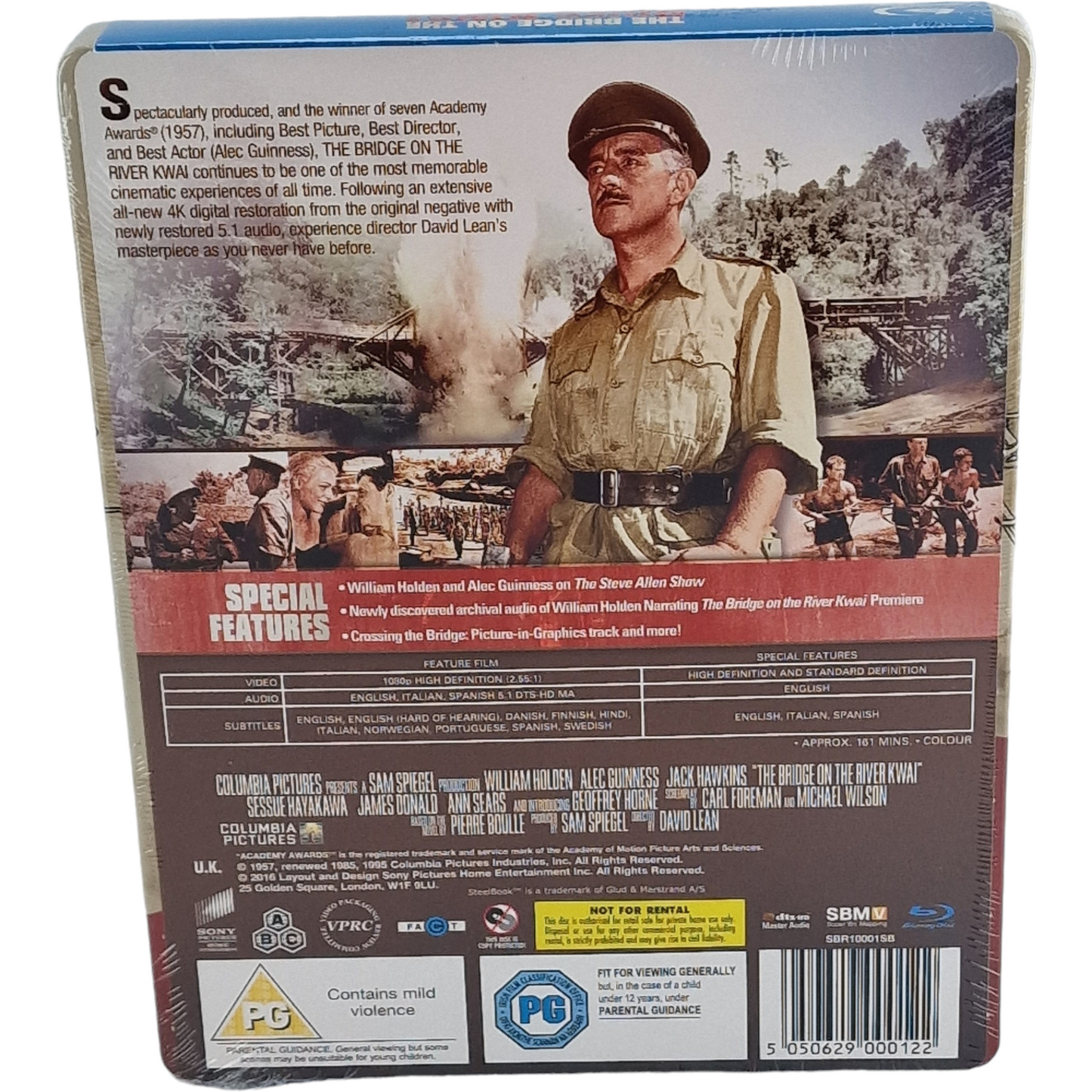 Le pont de la rivière Kwai Blu-ray SteelBook Zavvi Limité à 1000 Exe Zone Libre