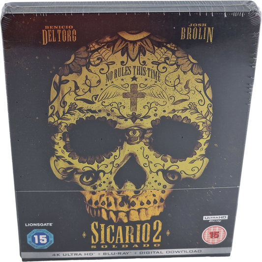 Sicario 2: Soldado  4K Ultra HD + Blu-ray SteelBook Benicio del Toro 2018 Zone B