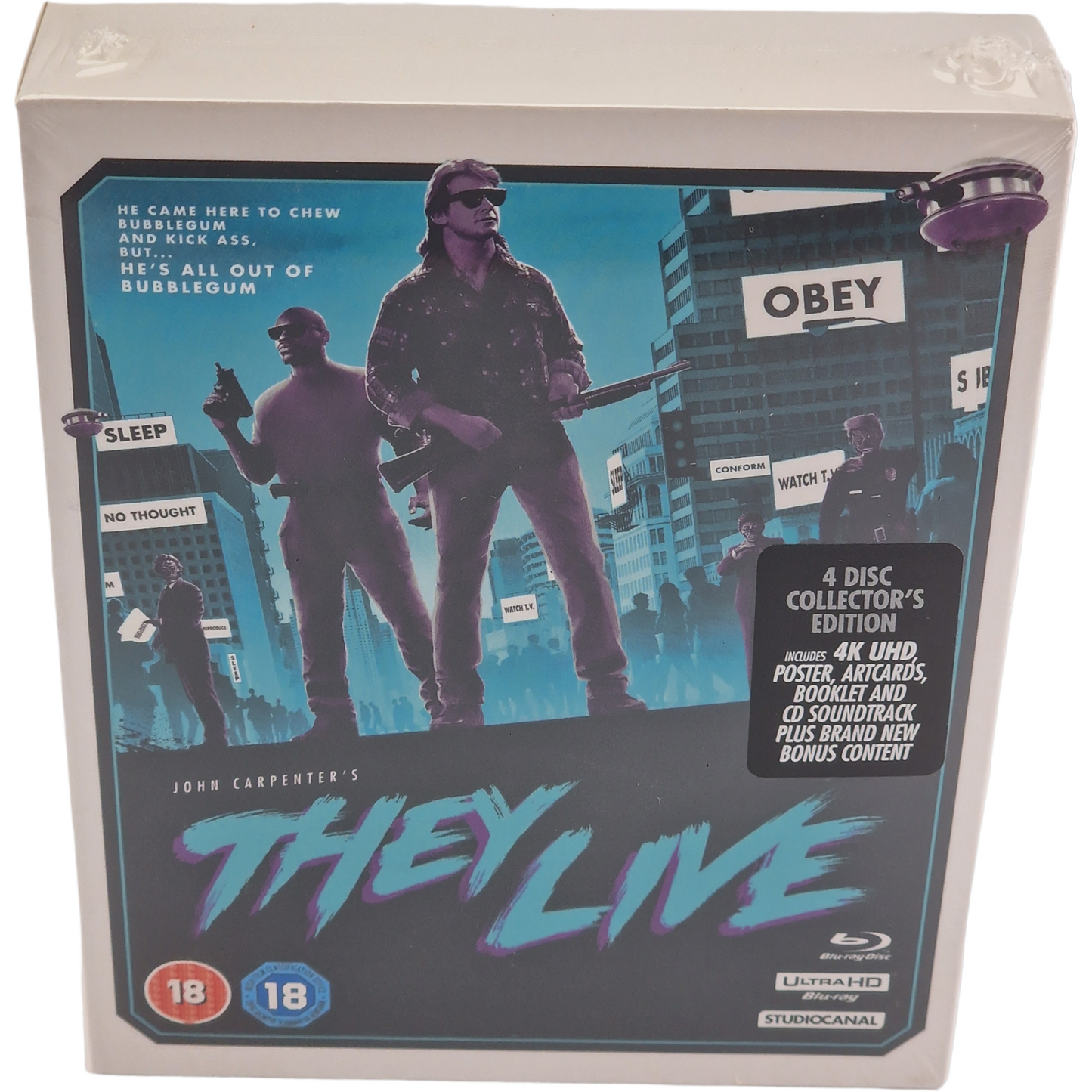 Invasion Los Angeles [They Live] 4K Ultra HD + Blu-ray + CD   Collector [-18]