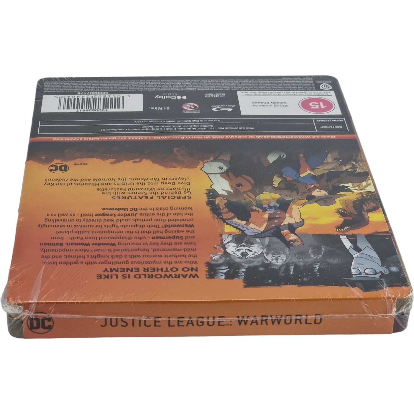 Justice League: Warworld Blu-ray Steelbook édition Limitée 2023 Region B