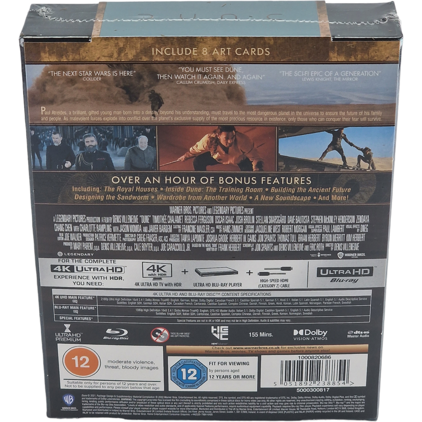 Dune 4K Ultra-HD + Blu-Ray Pain Box | Édition limitée Region B FR