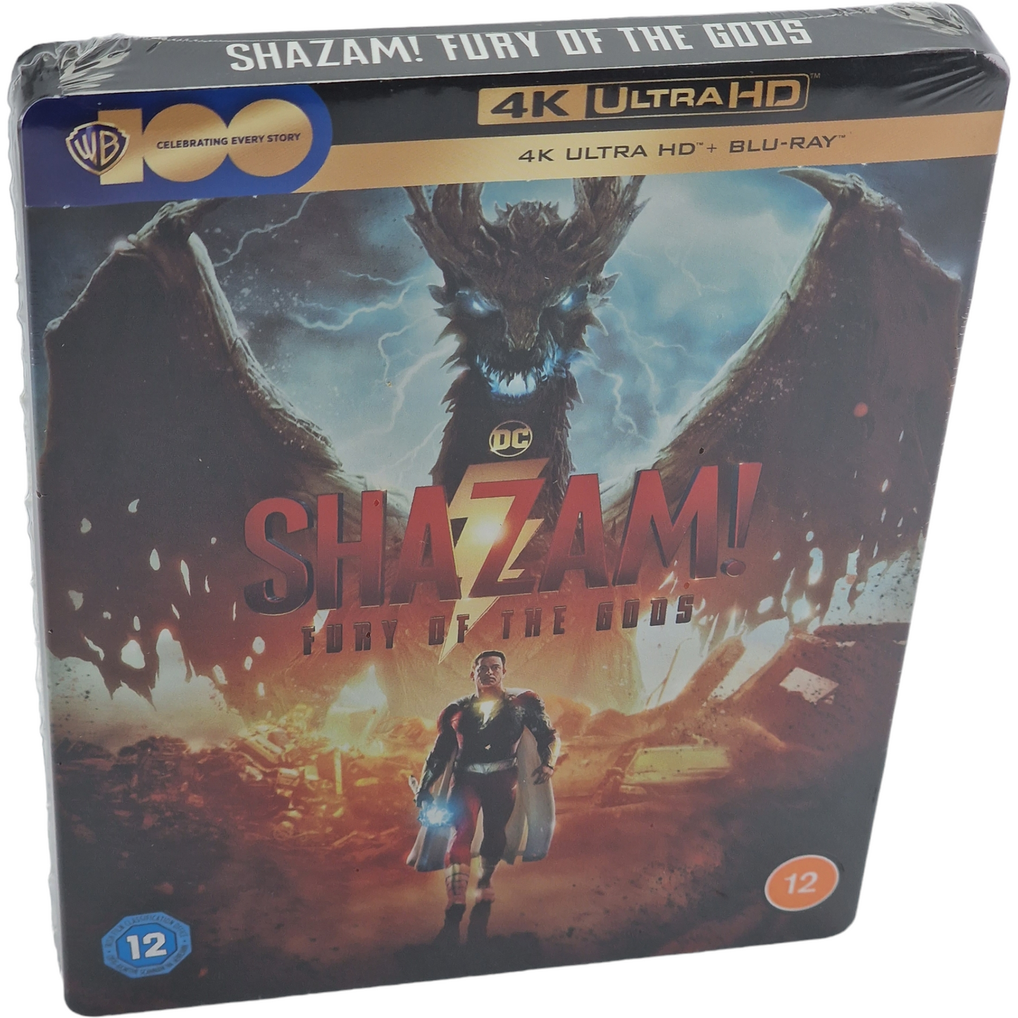 Shazam! Fury of the Gods 4K Ultra HD +Blu-ray SteelBook HMV Limitée 2023 Zone B