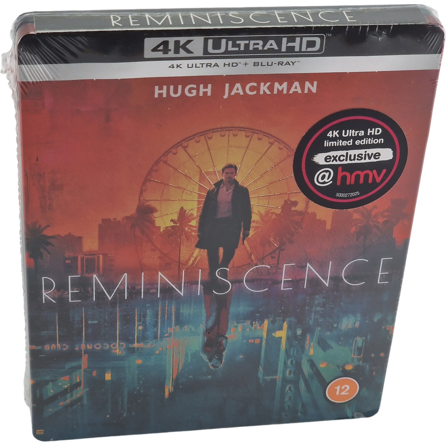 Reminiscence 4K Ultra HD +Blu-ray SteelBook HMV Limitée Hugh Jackman 2021 Zone B