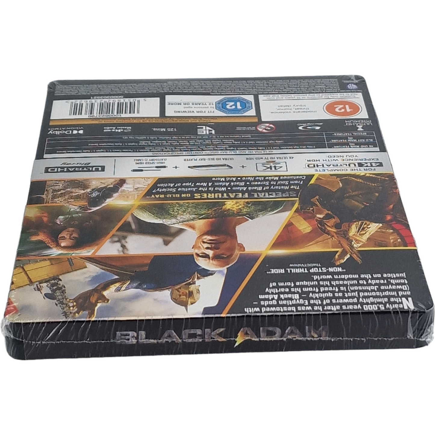 Black Adam  4K Ultra HD + Blu-ray  SteelBook exclusif HMV Dwayne Johnson  2023 B