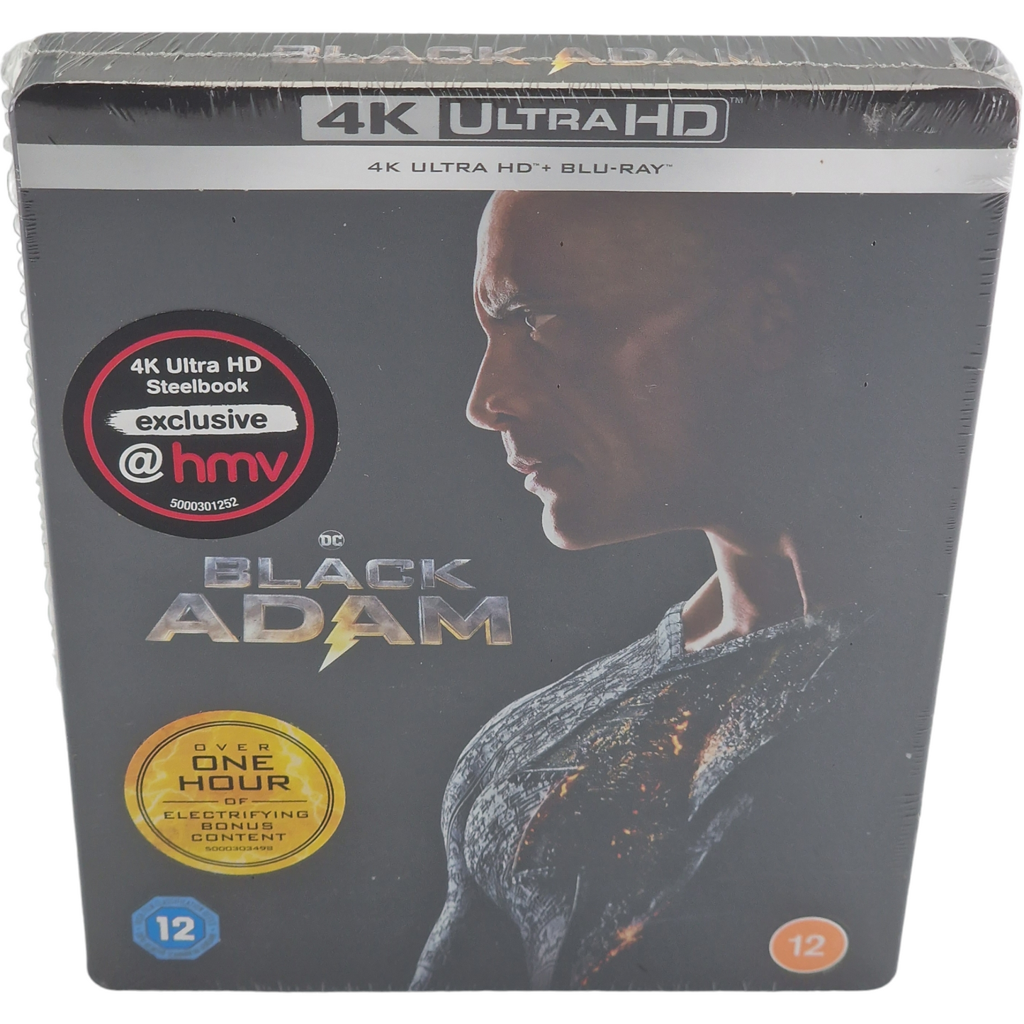 Black Adam  4K Ultra HD + Blu-ray  SteelBook exclusif HMV Dwayne Johnson  2023 B