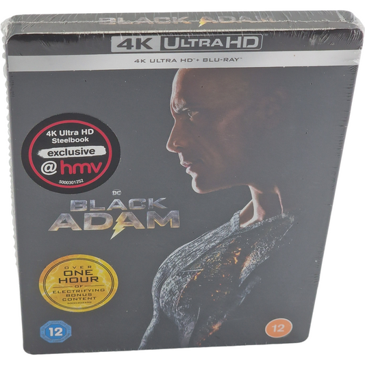 Black Adam  4K Ultra HD + Blu-ray  SteelBook exclusif HMV Dwayne Johnson  2023 B