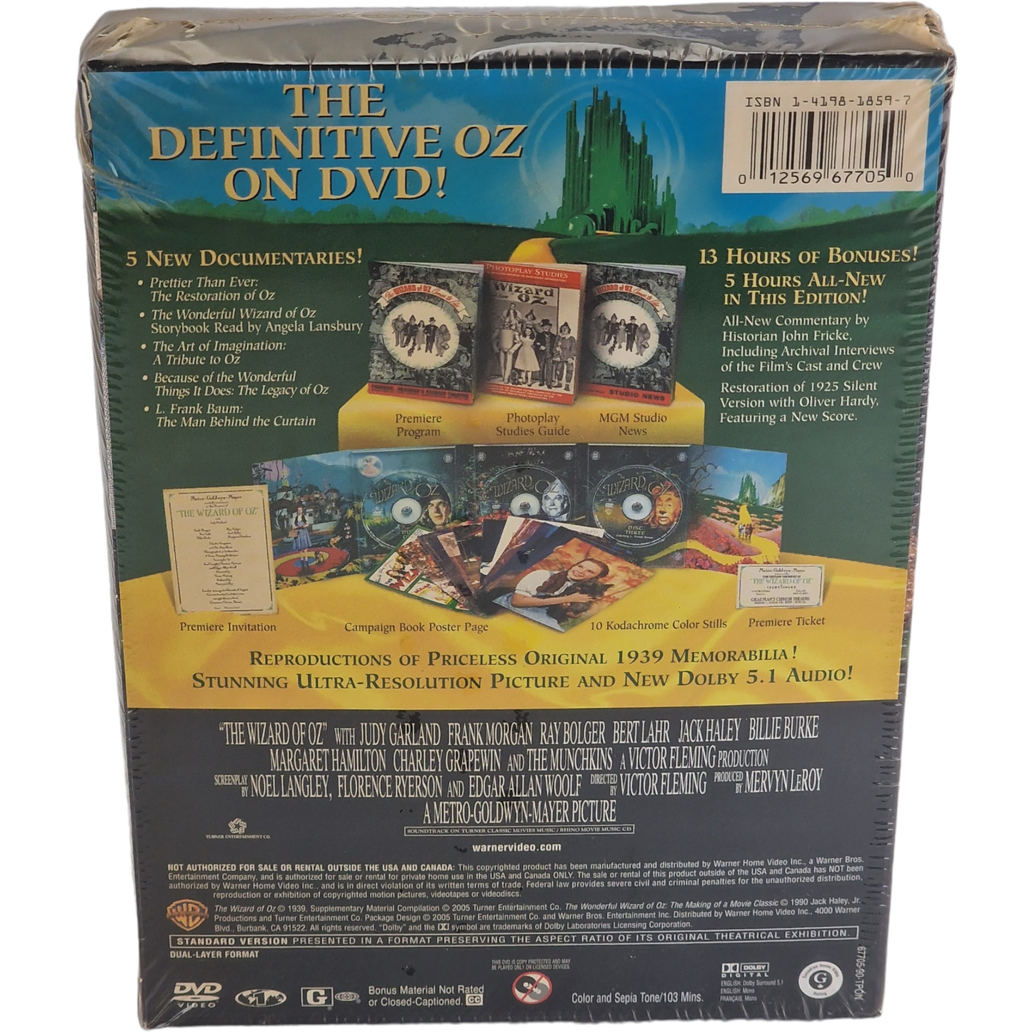 Le Magicien d'Oz DVD Édition Collector trois disques  Victor Fleming 2005 Neuf