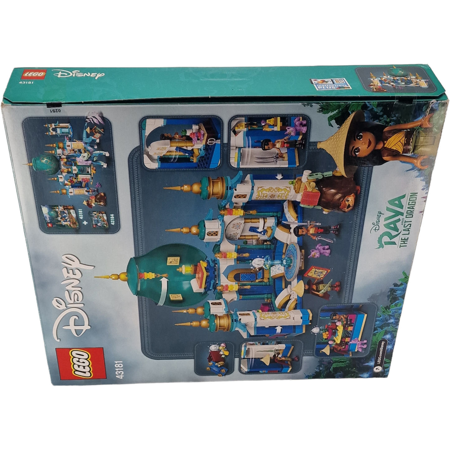 LEGO 43181 Disney Princess Raya Le Palais du Cœur Château et Figurines Neuf