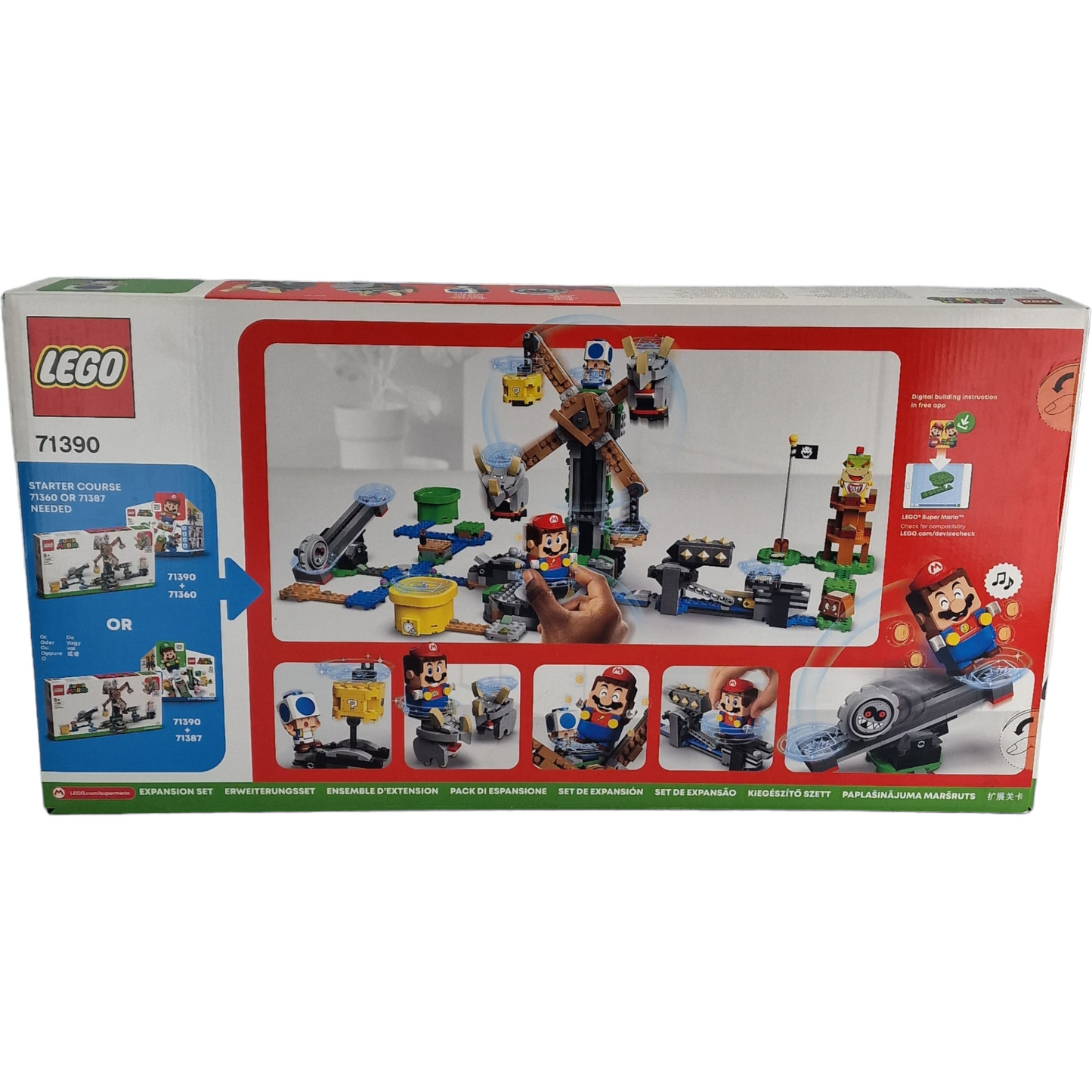 LEGO 71390 Super Mario Ensemble d'extension Destruction des Reznors Jouet Neuf