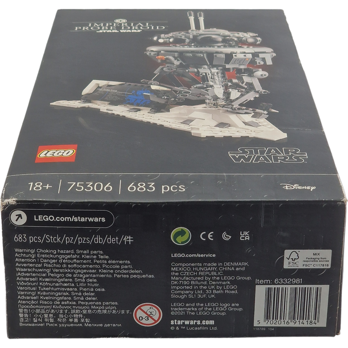 LEGO 75306 :Star Wars TM Droïde Sonde Impérial [  683 Pièces ] Neuf