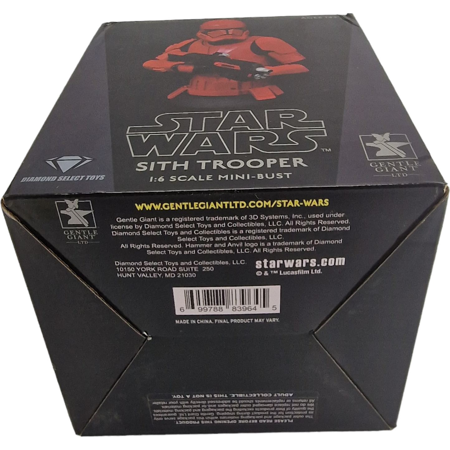 Star Wars Episode IX buste 1/6 Sith Trooper Diamond Select Limitée Numéroté 2000