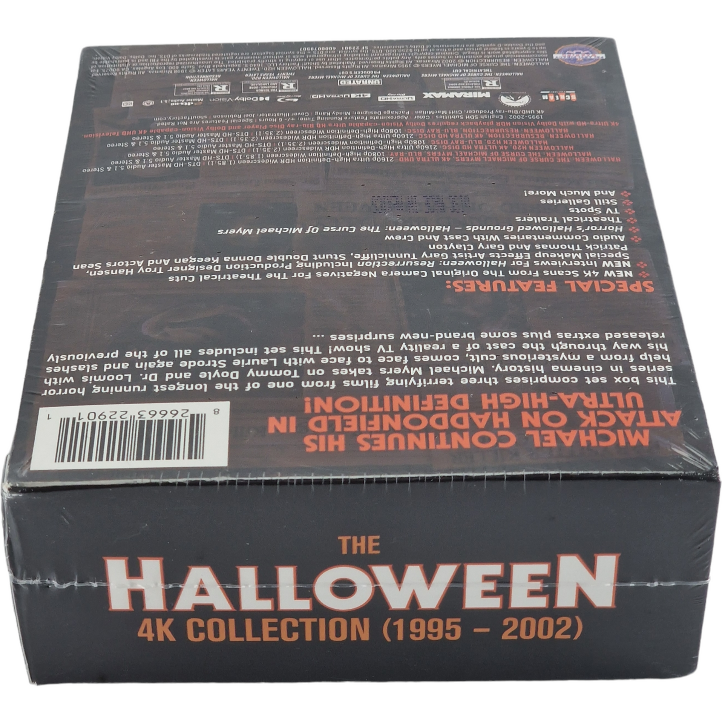 La collection Halloween 4K Ultra HD + Blu-ray 1995-2002 3 films, 4 coupes Zone A