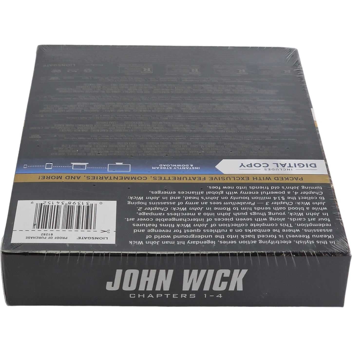 Collection John Wick : Chapitre 1-4 Blu-ray + Digital 2014-2023 , 4 Films Zone A