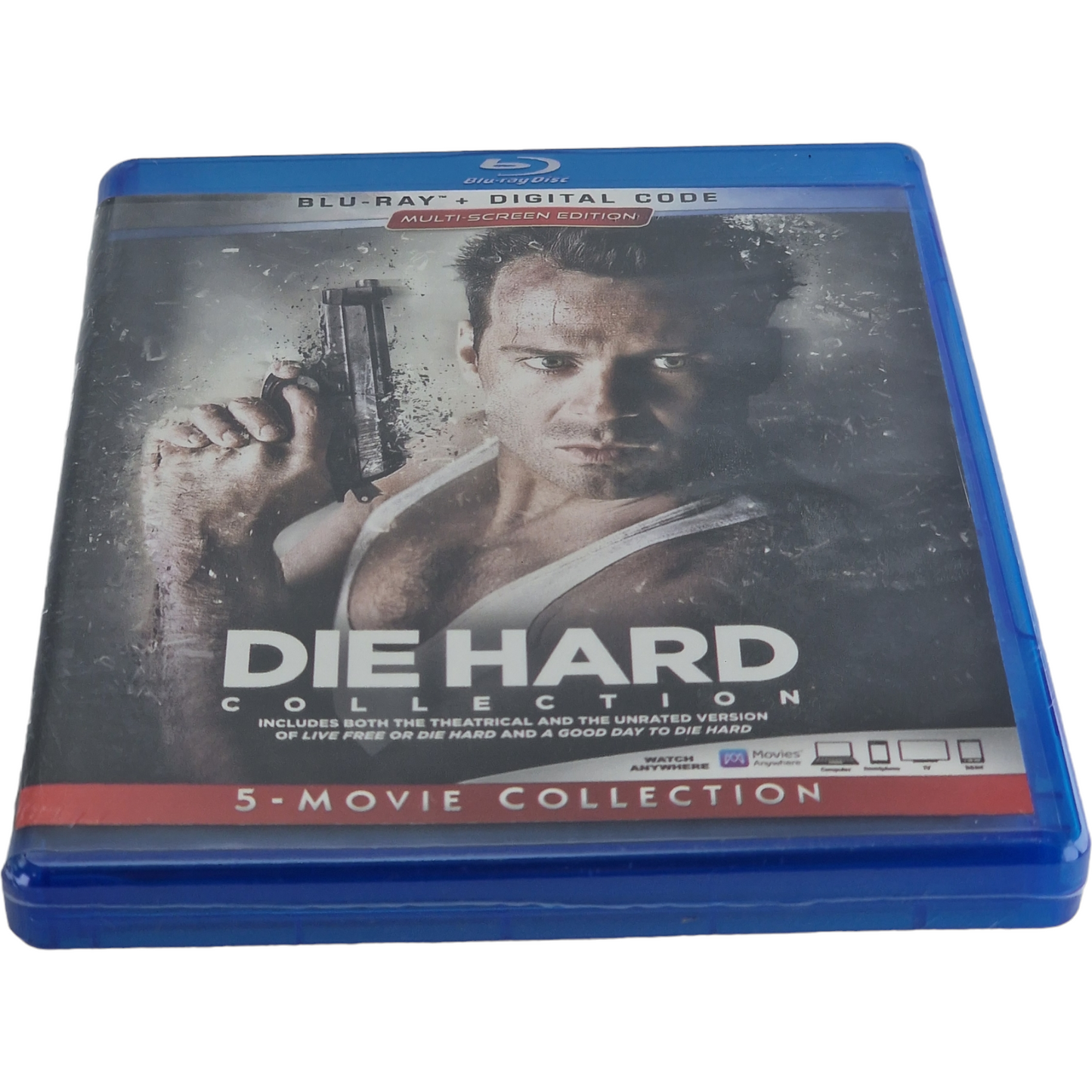 Die Hard 1988-2013 Bruce Willis  Blu-ray + Digital HD  5 films, 7 coupes A