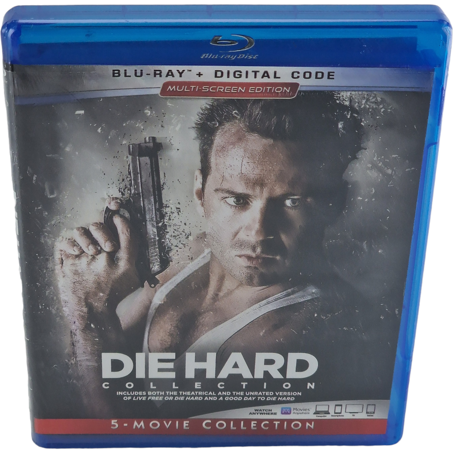 Die Hard 1988-2013 Bruce Willis  Blu-ray + Digital HD  5 films, 7 coupes A