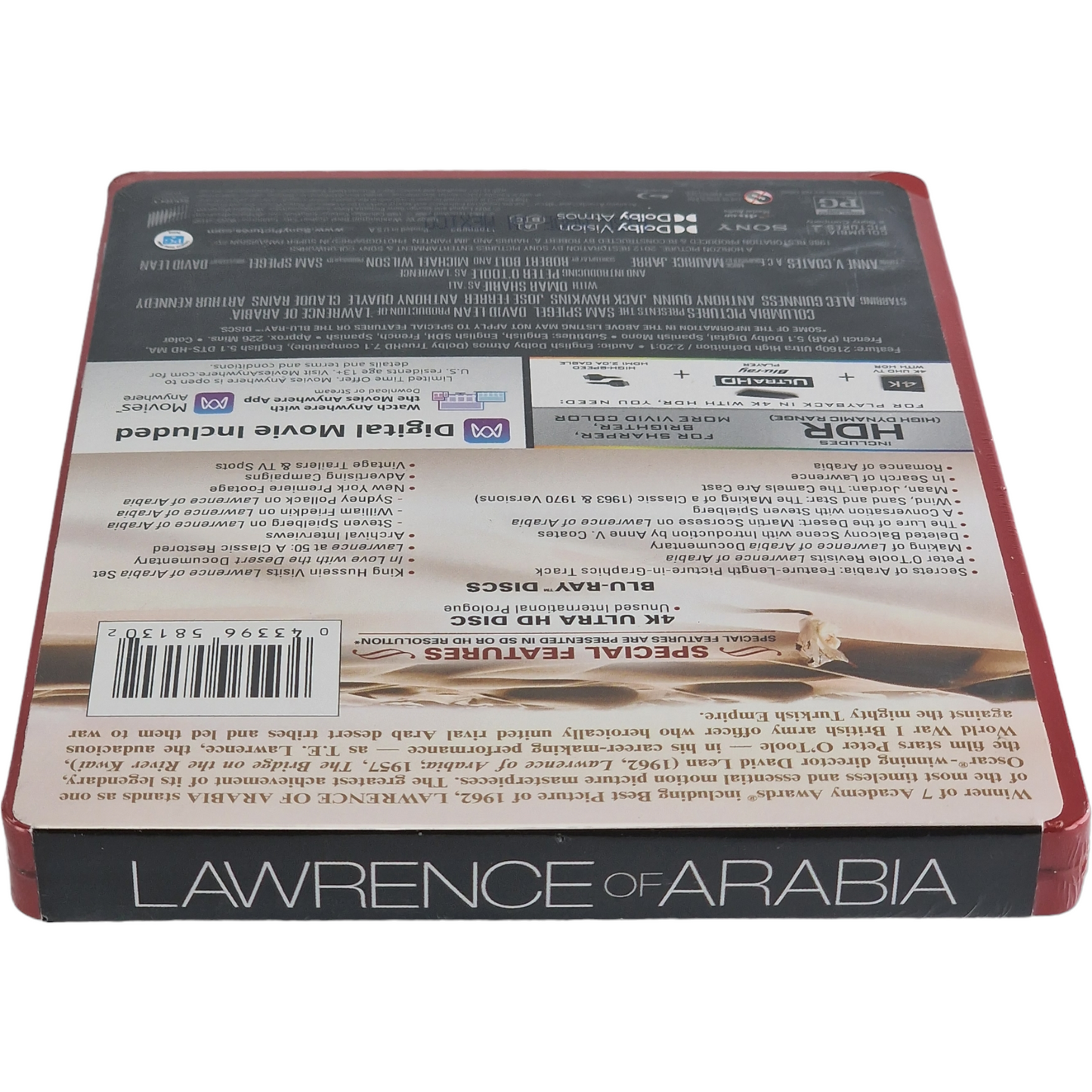 Lawrence d'Arabie  4K Ultra HD + Blu-ray + Digital édition Limitée 2023 Libre