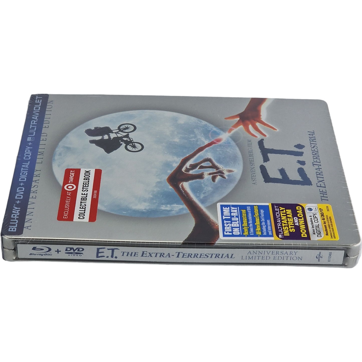 E.T. :L'extra-terrestre Blu-ray +DVD+Digital HD Steelbook Édition Limitée Libre