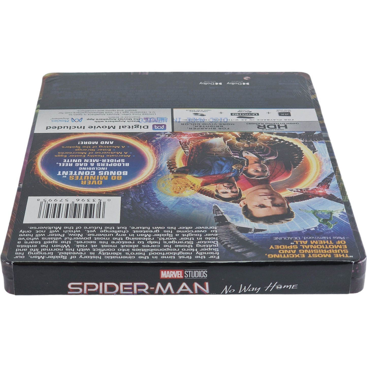 Spider-Man: No Way Home 4K Ultra HD + Blu-ray SteelBook Jon Watts Region A