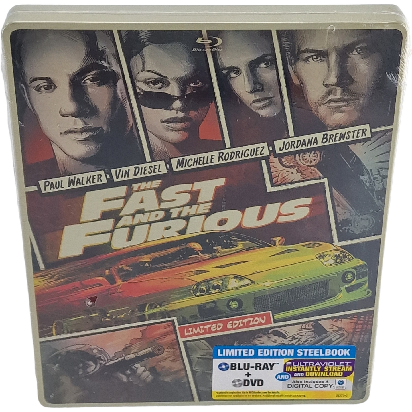 Fast and Furious SteelBook Blu-ray + DVD + Digital HD  Édition limitée Zone  A