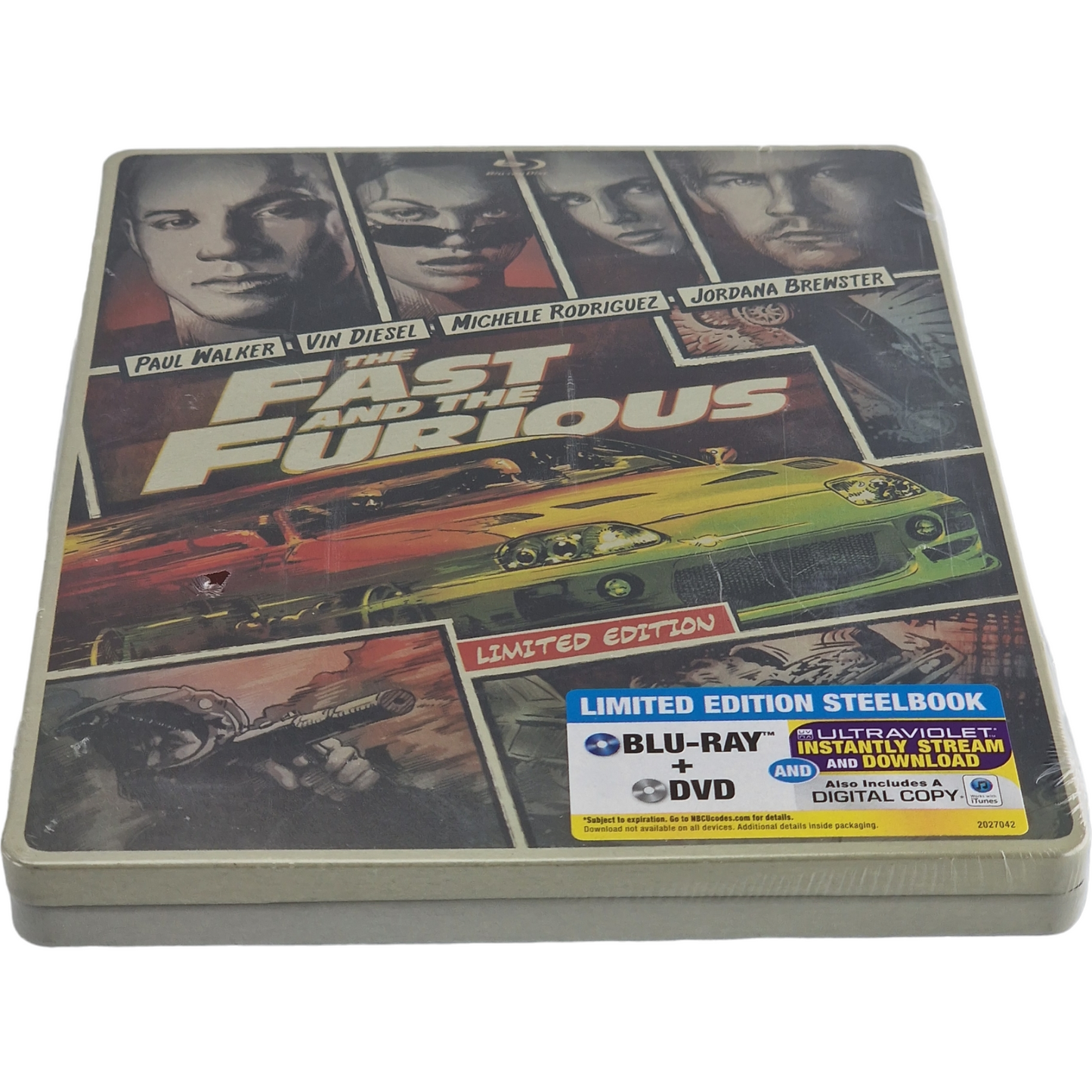 Fast and Furious SteelBook Blu-ray + DVD + Digital HD  Édition limitée Zone  A