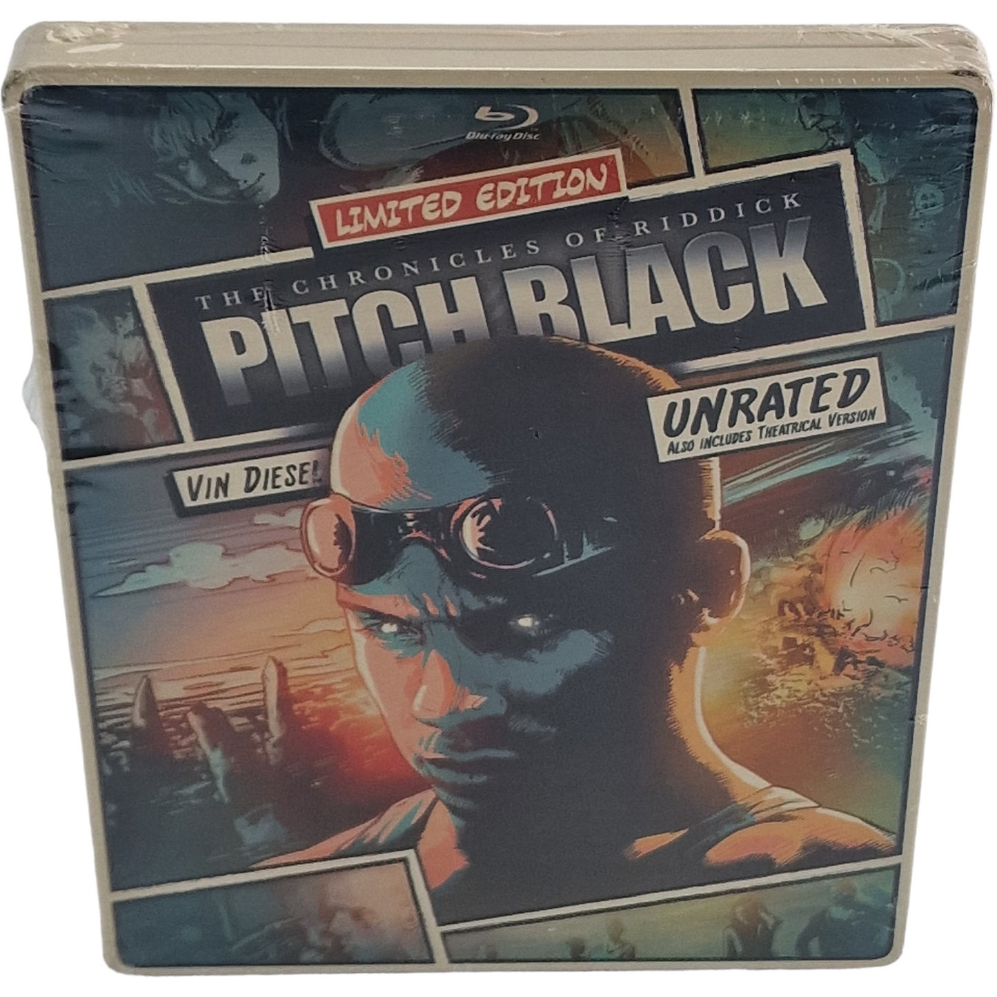 Pitch Black Les Chroniques Riddick Blu-ray+DVD SteelBook Édition limitée Zone  A