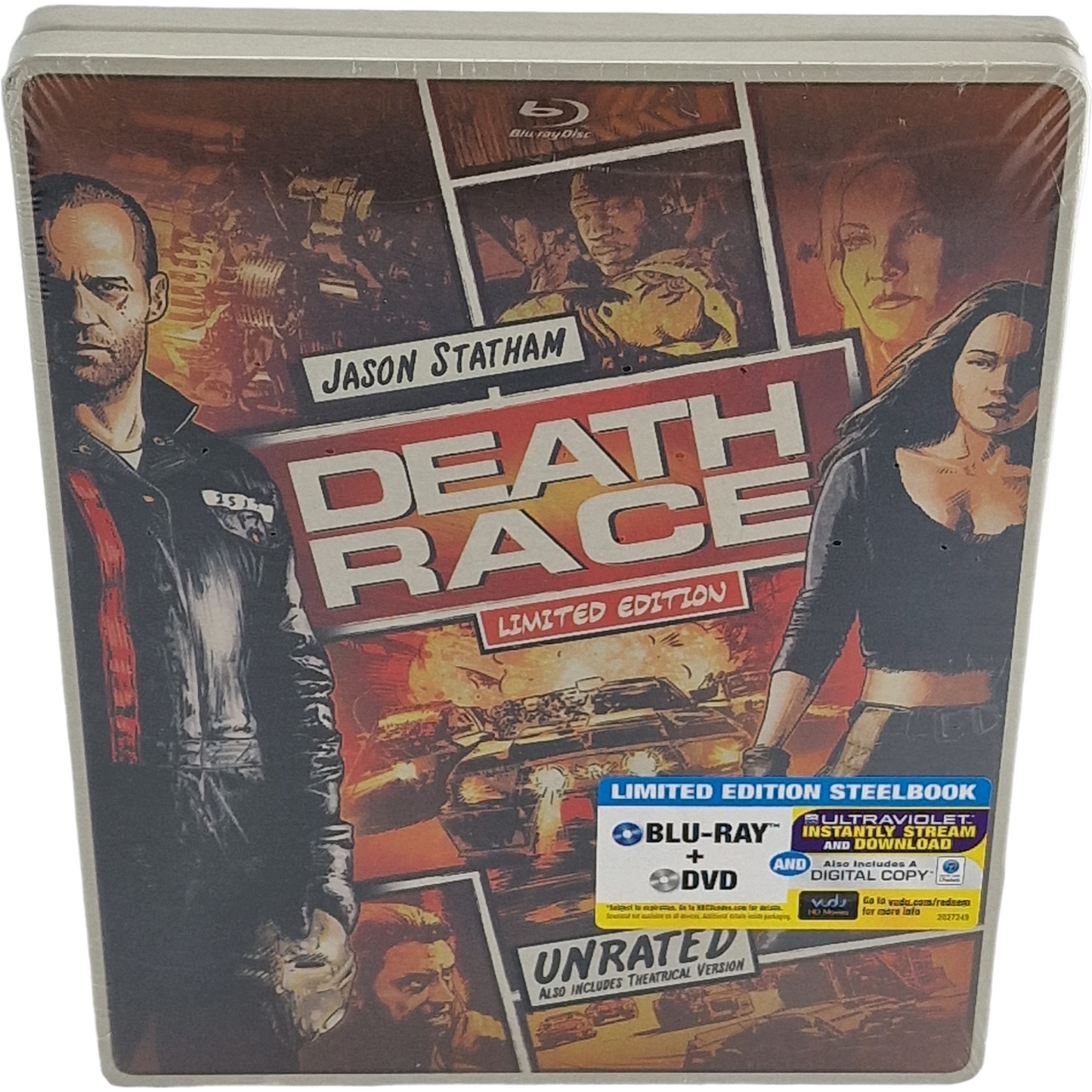 Death Race 2008 SteelBook Blu-ray + DVD + Digital HD Édition limitée 2013 Zone A