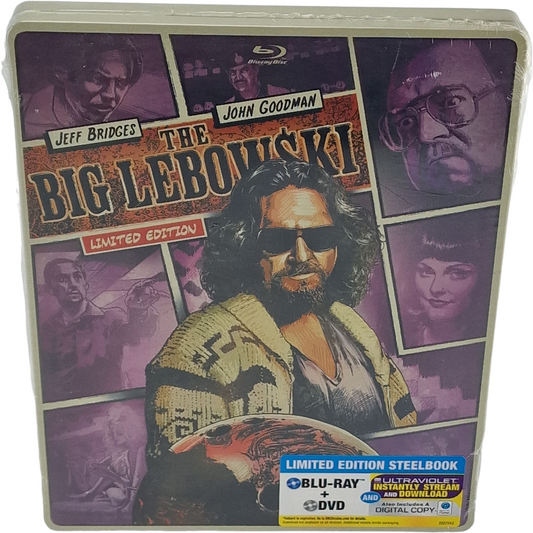 The Big Lebowski SteelBook Blu-ray + DVD + Digital HD Édition limitée Zone Libre