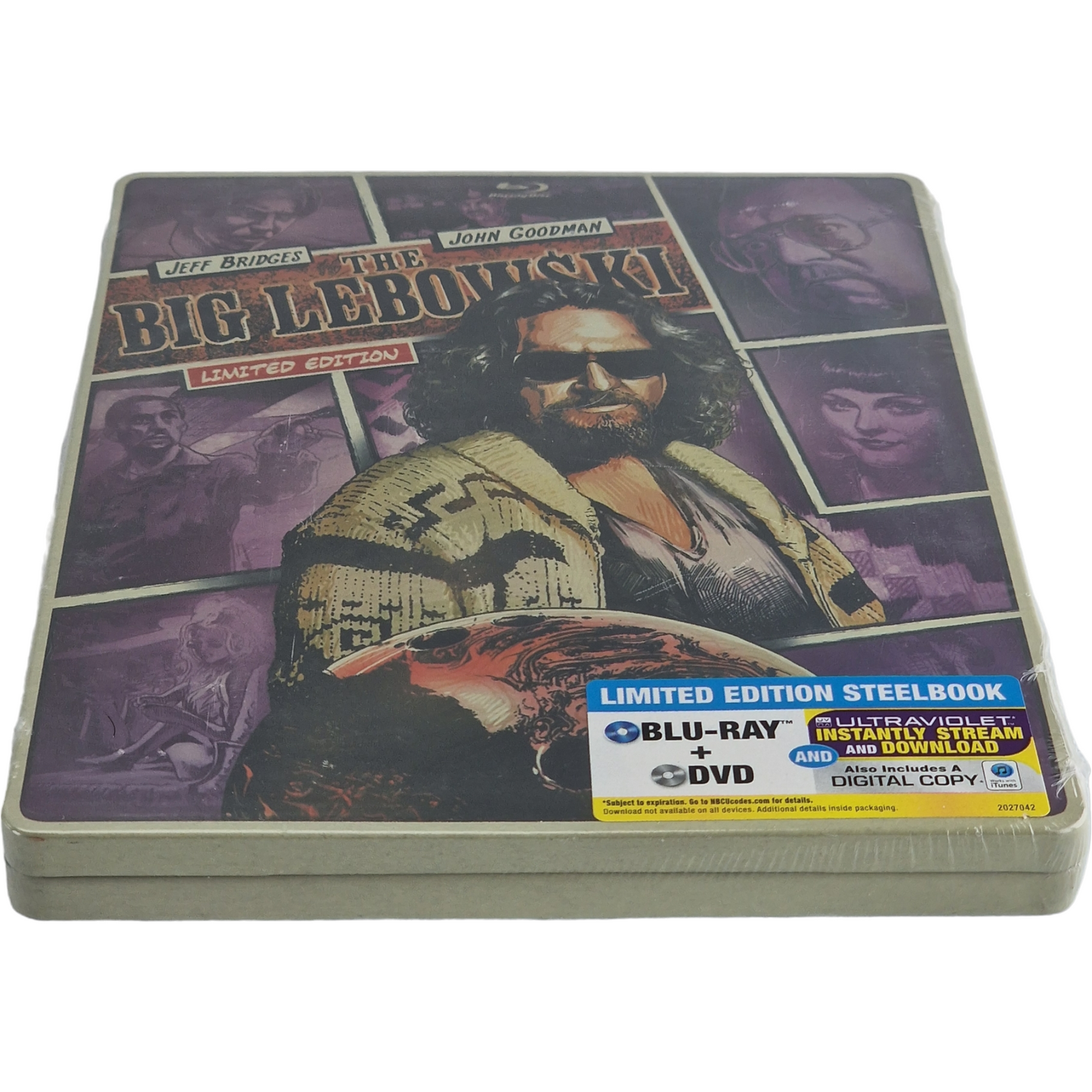 The Big Lebowski SteelBook Blu-ray + DVD + Digital HD Édition limitée Zone Libre