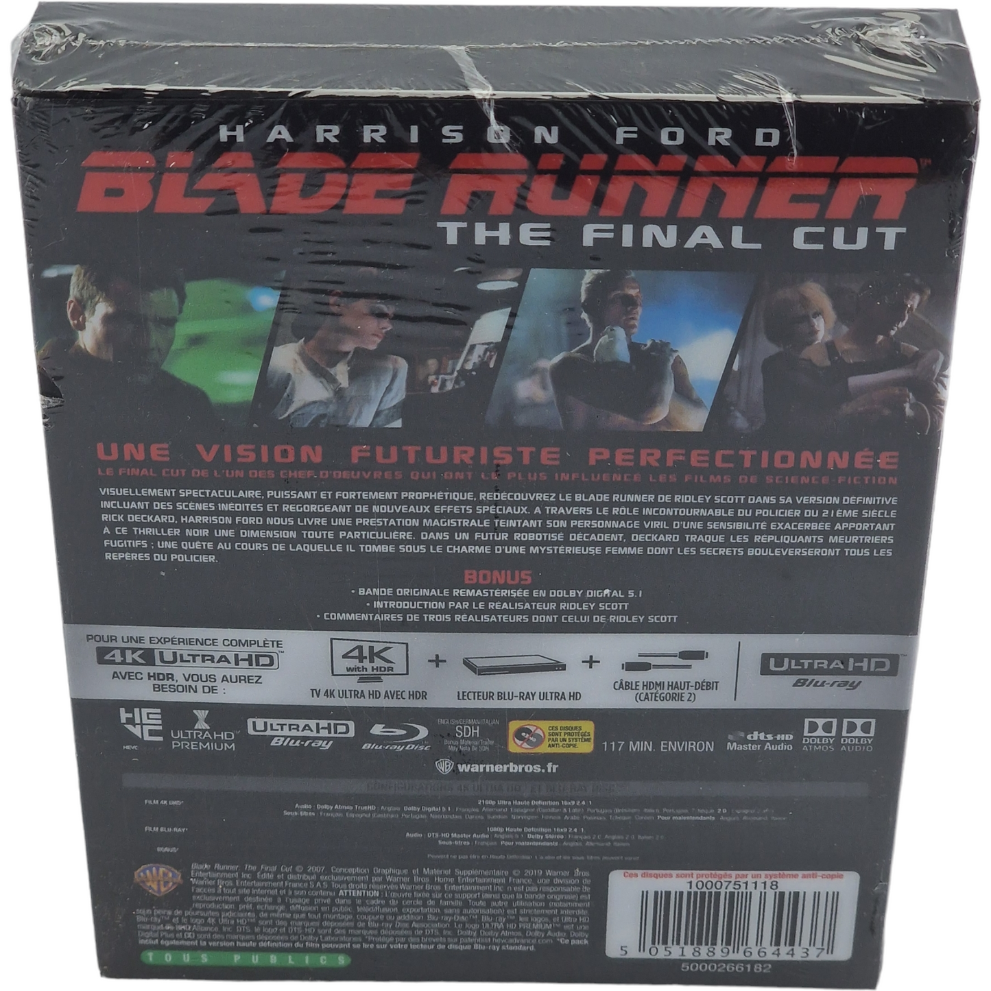 Blade Runner Final Cut 4K Ultra HD Blu-ray SteelBook Titans of Cult Region B