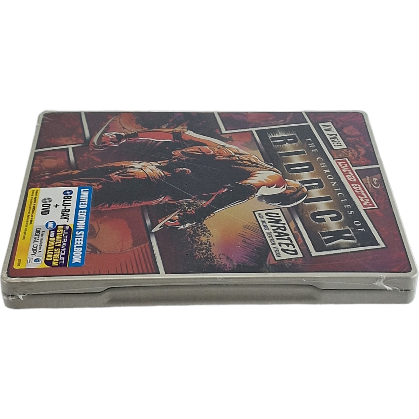 Chroniques de Riddick 2003 SteelBook Blu-ray +DVD Limitée Vin Diese 2013 Libre