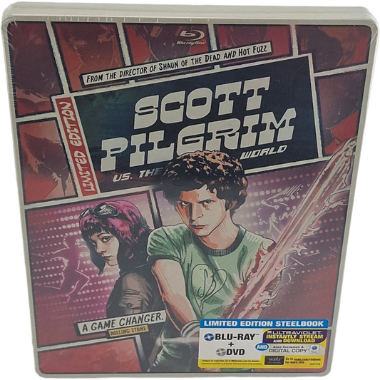 Scott Pilgrim vs. the World SteelBook Blu-ray+ DVD +Digital limitée 2013 Libre