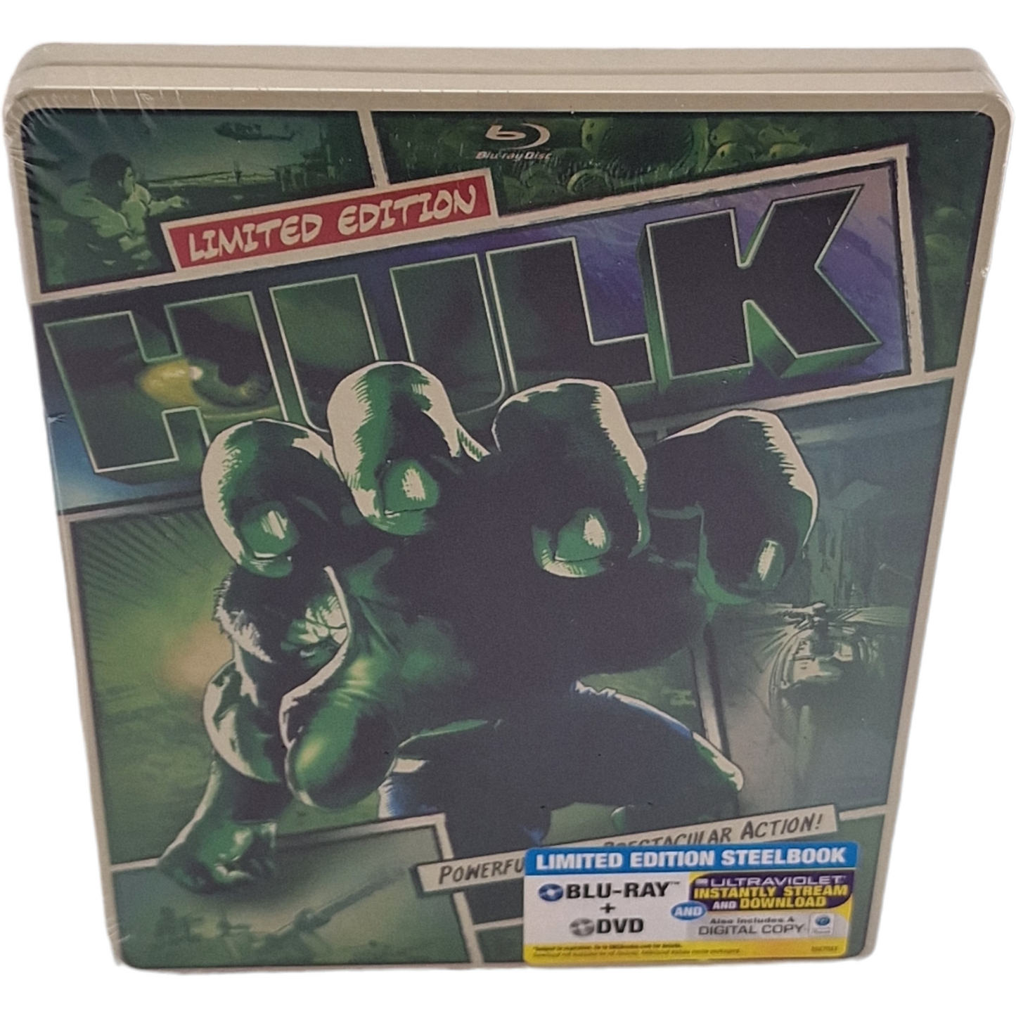 Hulk 2003 SteelBook Blu-ray + DVD + Digital Édition limitée Ang Lee 2013 Libre