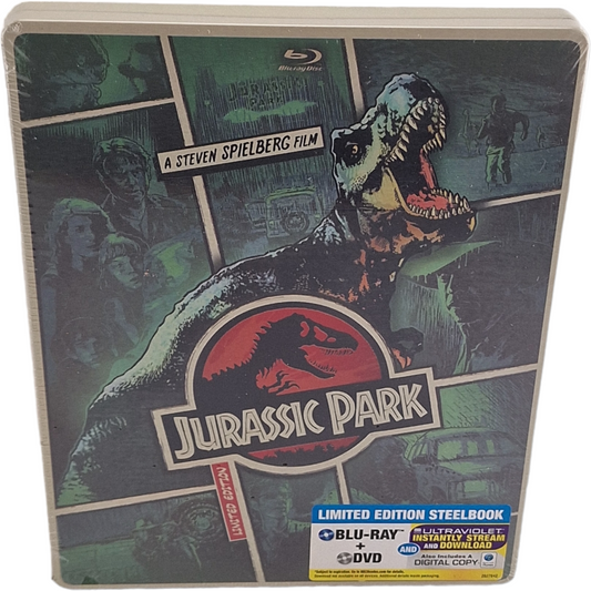 Jurassic Park 1993 SteelBook Blu-ray + DVD Limitée Steven Spielberg 2013 Libre