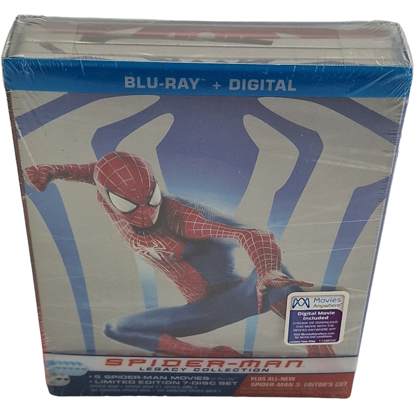 Spider-Man Legacy Collection SteelBook Blu-ray 5 films, 7 coupes 2017 Zone A