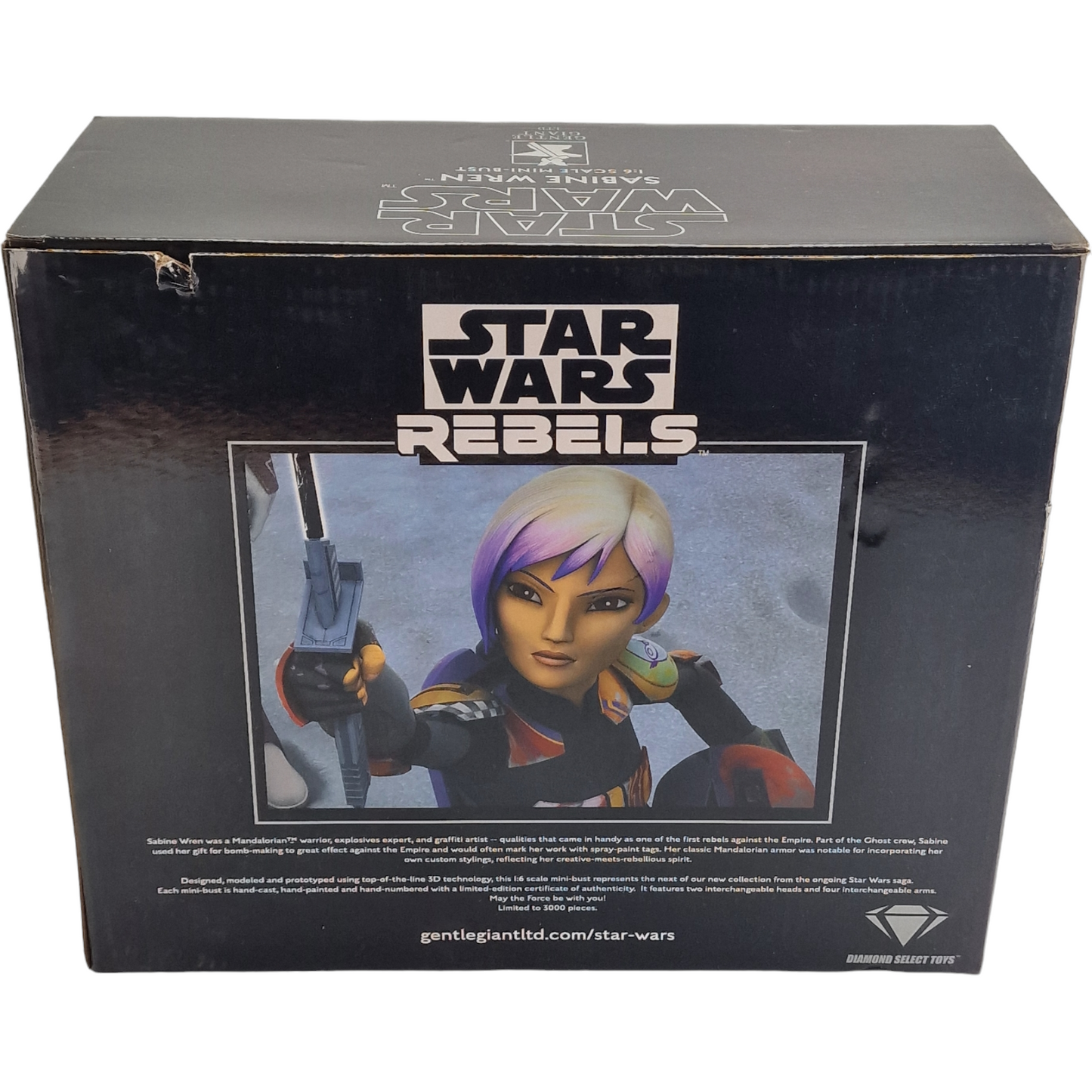 Star Wars: Rebels Sabine Wren Gentle Giant 1/7 Buste 3000 ex Diamond Select Neuf