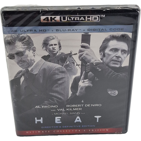 Heat 4K Ultra HD + Blu-ray Director's Definitive Al Pacino, Robert De Niro Libre