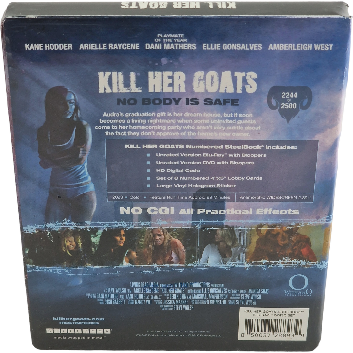 Kill Her Goats SteelBook 4K Ultra HD + Blu-ray +8 cartes numérotée Zone A Limitée