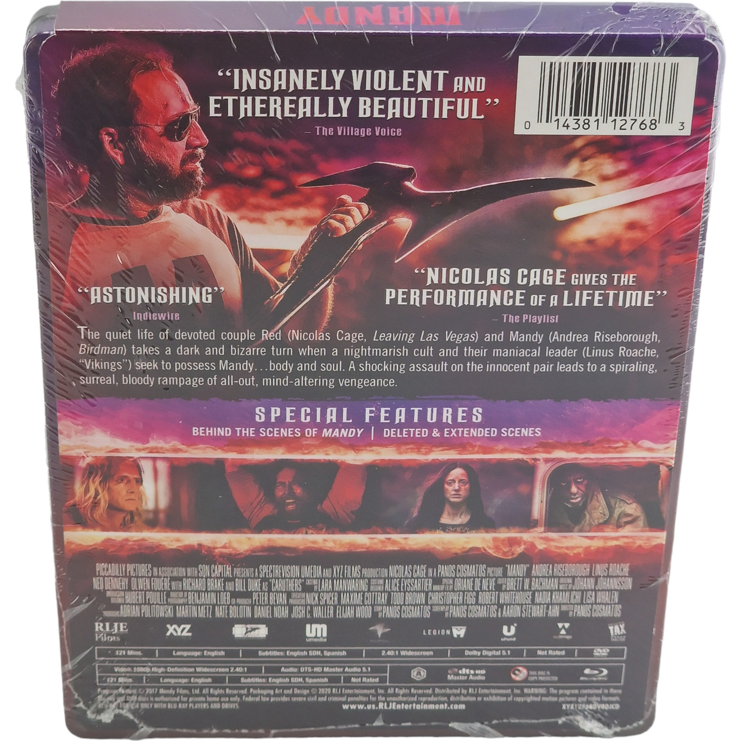 Mandy 2018 SteelBook Blu-ray + DVD Nicolas Cage 2020  Zone A Neuf