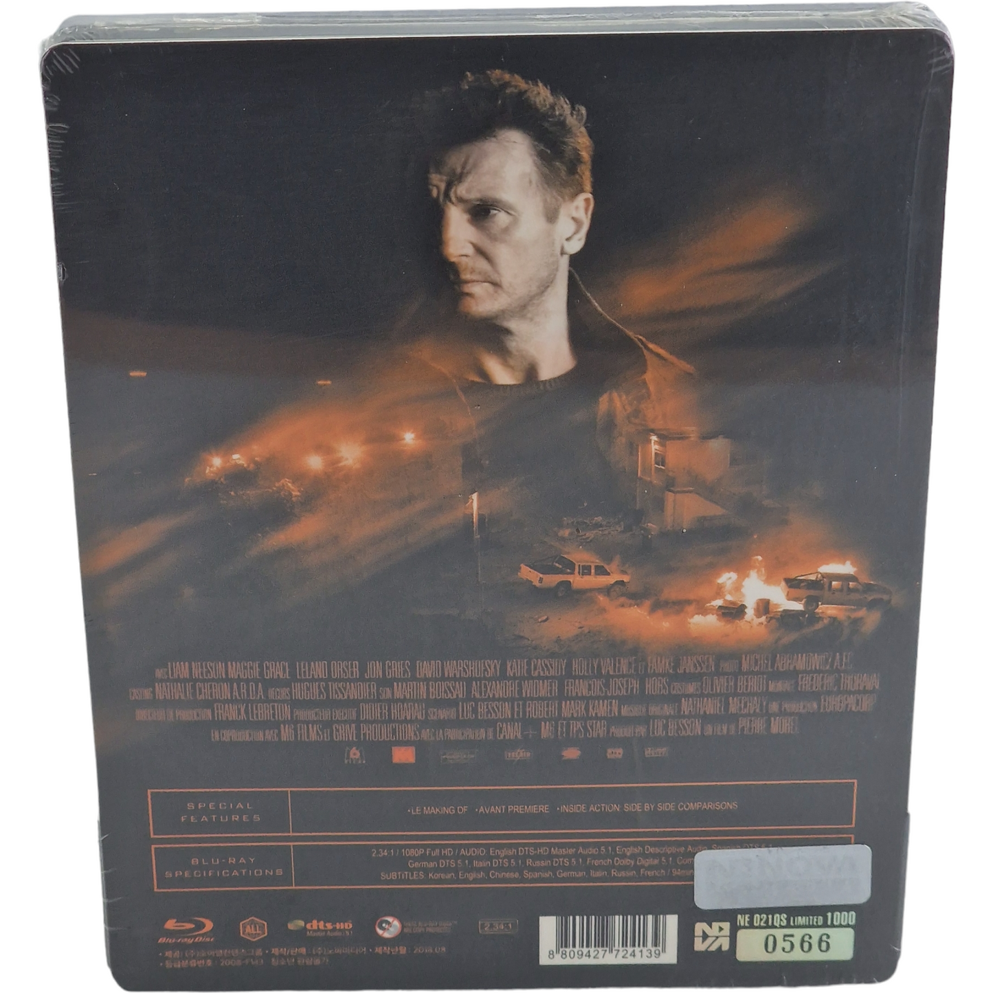 TAKEN Blu-ray  FullHD Steelbook Novamédia 1/4 Slip Numérotée 1000 Ex Zone Libre