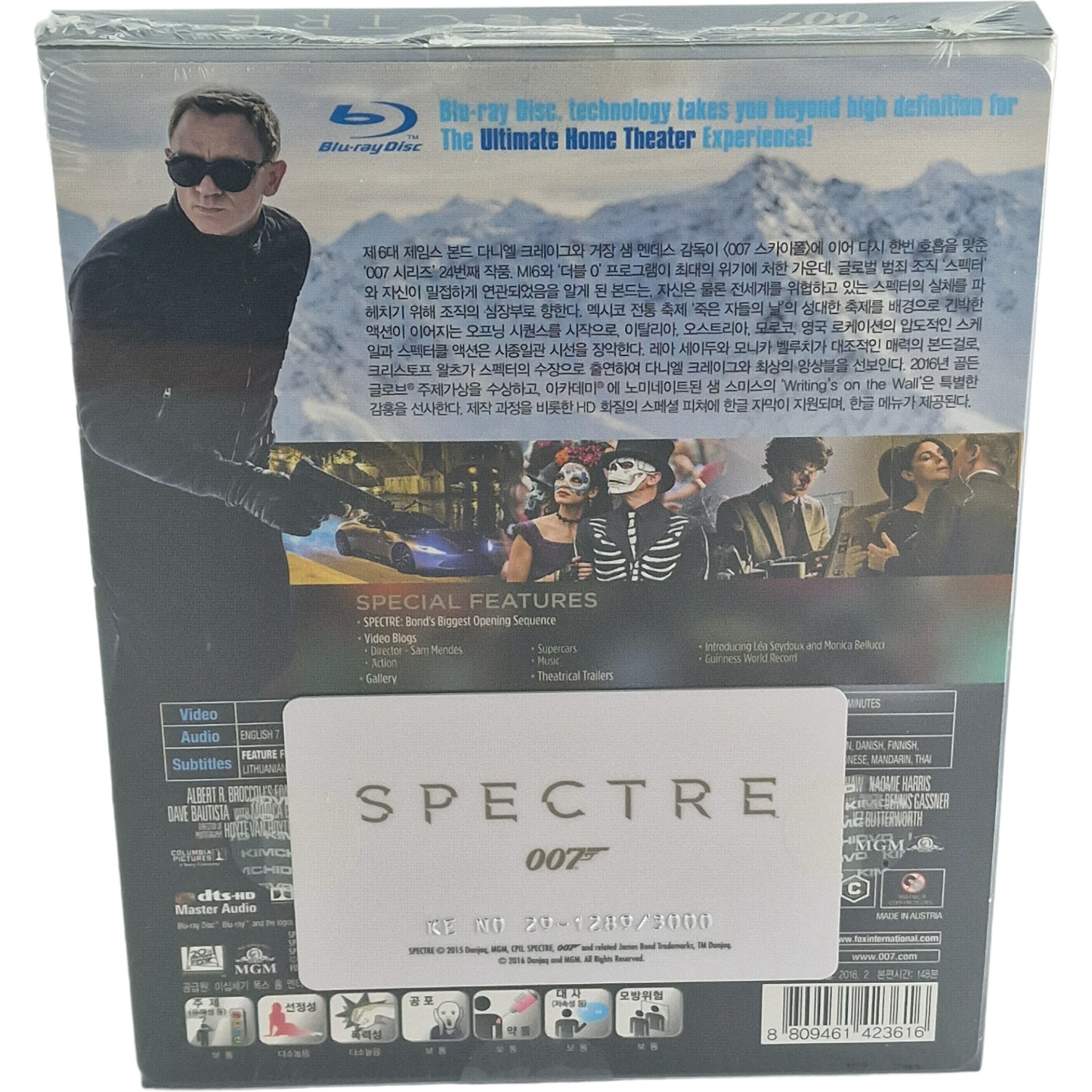 Spectre 007  Blu-ray Steelbook  Daniel Craig  Kimchidvd Exclusif 2016 Zone A