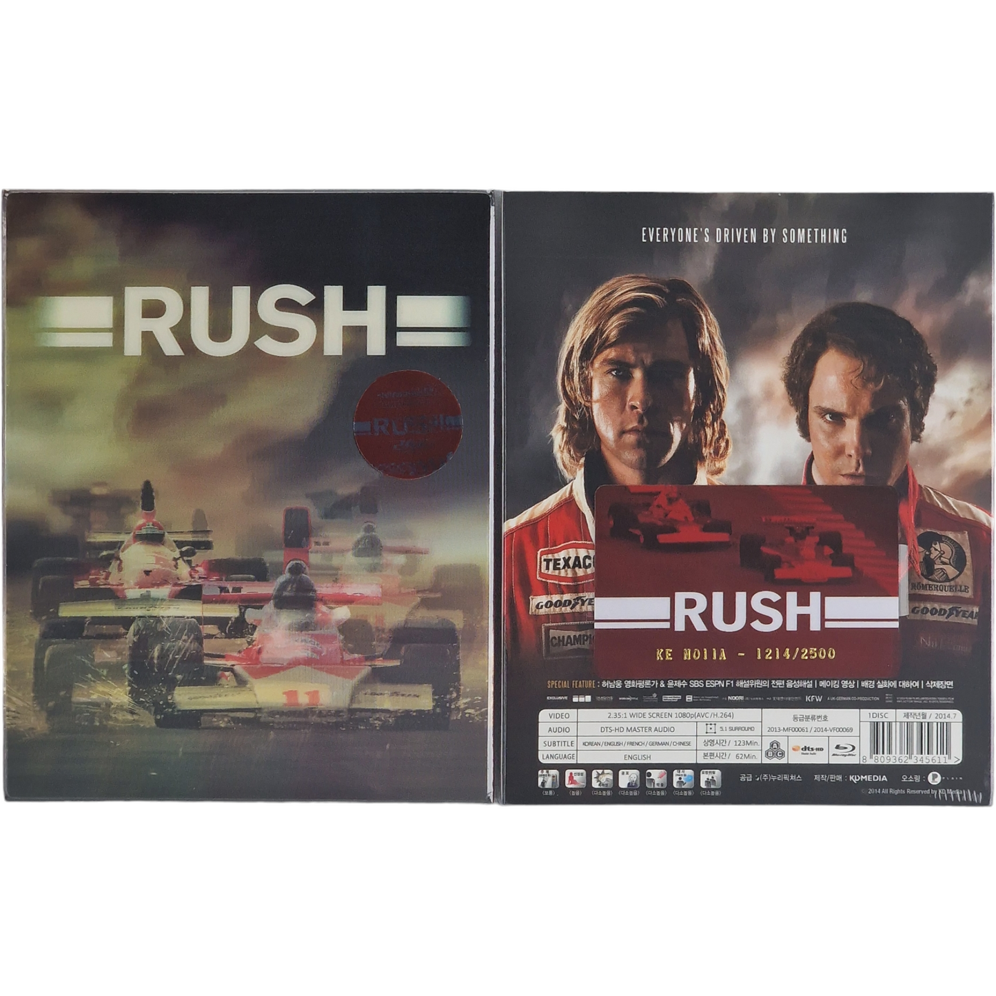 Rush Blu-ray Steelbook Lenticulaire Conçu par Plain Archive Kimchidvd Numérotée  A