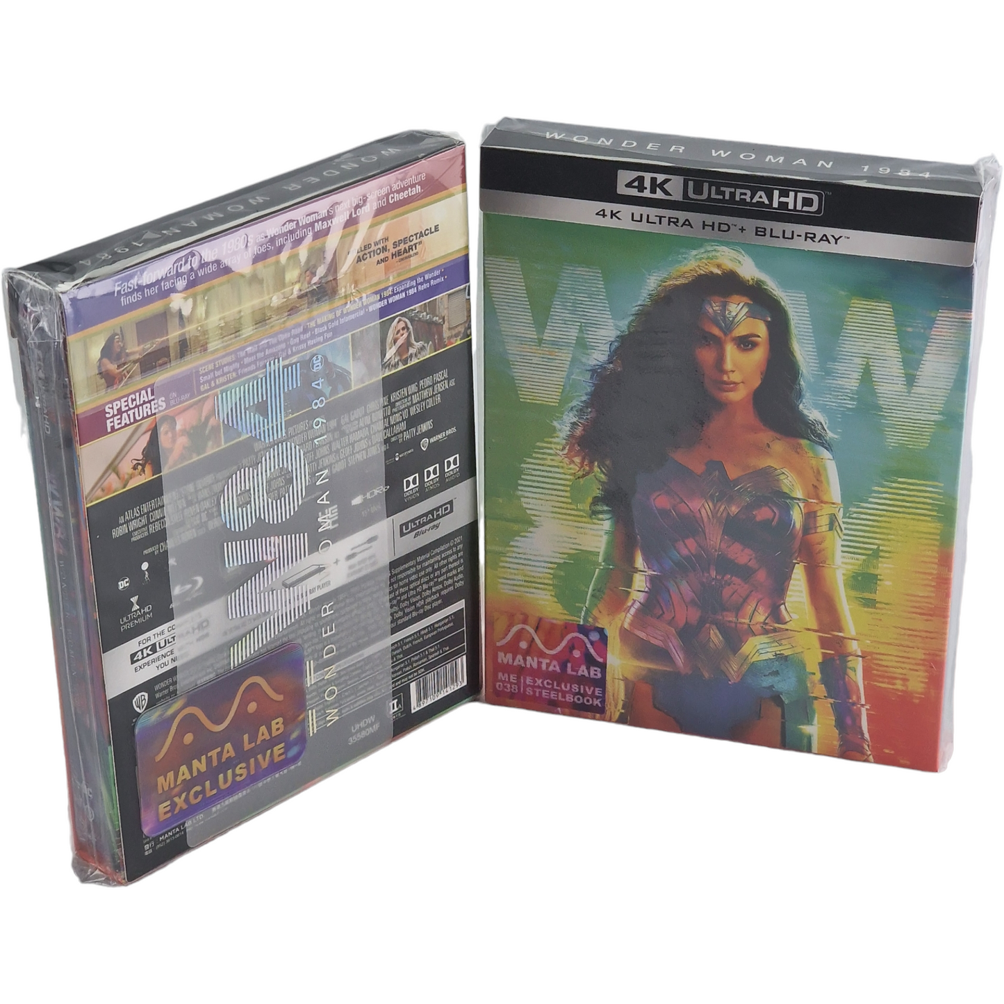 Wonder Woman 1984 Steelbook 4K UHD +Blu-ray 3D +2D Mantalab Numérotée 1000 Ex  A